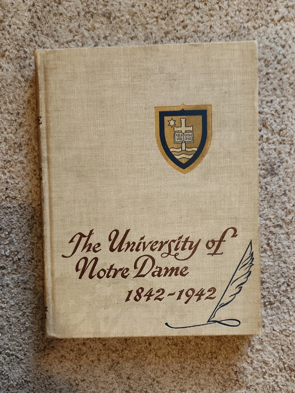 The University of Notre Dame 1842-1942 Hardcover YearBook